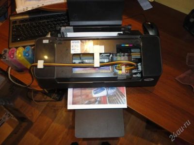 Лот: 1288329. Фото: 1. Принтер EPSON STYLUS T 26 + СНПЧINTEK... Струйные принтеры