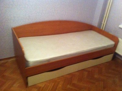 Лот: 3916666. Фото: 1. Кровать (полутороспальная) с выдвижными... Кровати