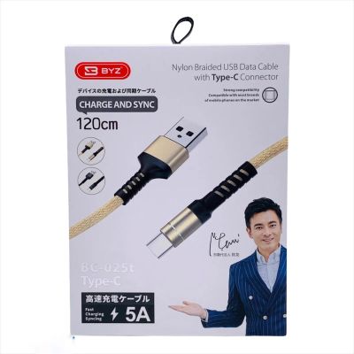 Лот: 22147858. Фото: 1. КАБЕЛЬ BYZ BС-025t USB-> Type-C... Дата-кабели, переходники