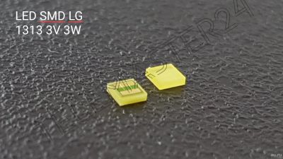 Лот: 15685407. Фото: 1. LED SMD светодиод LG 1313 , 3V... Запчасти для телевизоров, видеотехники, аудиотехники