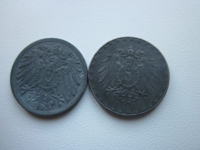 Лот: 20825082. Фото: 1. Германия 10 пфенингов 1917г разновид... Германия и Австрия