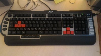 Лот: 8685618. Фото: 1. Клавиатура игровая A4Tech x7-g800mu... Клавиатуры и мыши