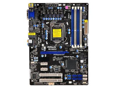 Лот: 20350742. Фото: 1. Материнская плата asrock h61de... Материнские платы