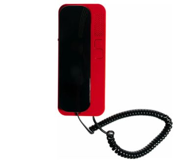 Лот: 20363840. Фото: 1. Трубка Unifon Smart U чёрно-красная... Домофонные системы