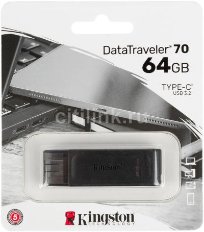Лот: 19827379. Фото: 1. USB Флешка 64GB Kingston DataTraveler... USB-флеш карты