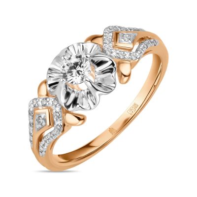 Лот: 24649843. Фото: 1. Кольцо с фианитами. Кольца, перстни