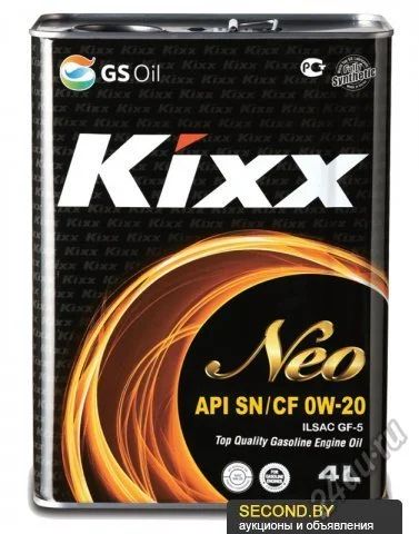 Лот: 5735178. Фото: 1. Масло моторное Kixx NEO 0w20 синтетическое... Масла, жидкости