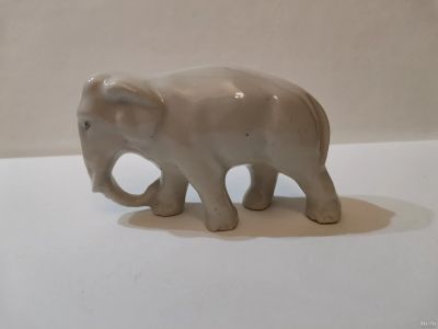 Лот: 18341662. Фото: 1. Старинный слоник. Фарфор, керамика