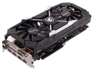 Лот: 11053301. Фото: 1. Видеокарта Gigabyte AORUS GeForce... Видеокарты