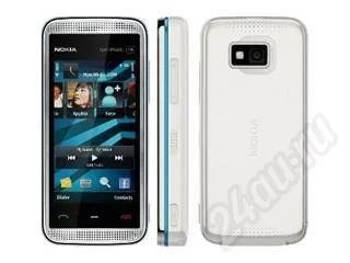 Лот: 281879. Фото: 1. nokia 5530 white blue. Смартфоны