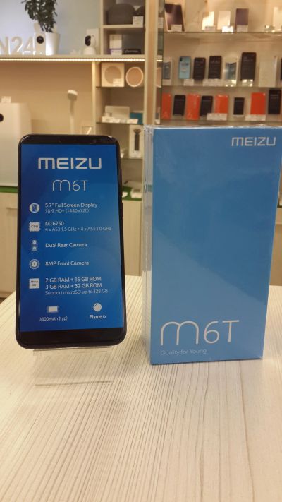 Лот: 12498272. Фото: 1. Meizu M6T Black 2/16 ГБ | Экран... Смартфоны