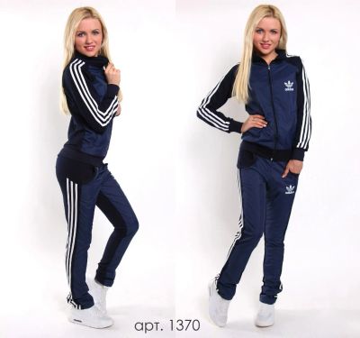 Лот: 7587316. Фото: 1. Спортивный костюм синий. Спортивные костюмы