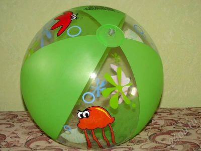Лот: 376602. Фото: 1. Надувной мяч "Океан" (зелёный). Другое (дети растут)