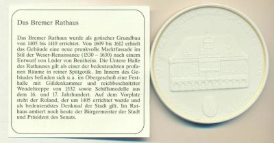 Лот: 14852404. Фото: 1. Германия ГДР Медаль Бремен ратуша... Памятные медали