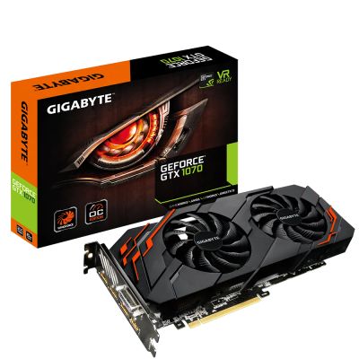 Лот: 20109227. Фото: 1. GeForce® GTX 1070 Windforce OC... Видеокарты