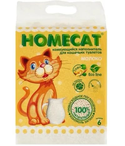 Лот: 19117988. Фото: 1. Комкующийся наполнитель Homecat... Миски, лотки, наполнители