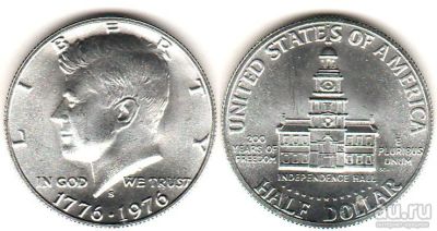 Лот: 9176232. Фото: 1. 1976 г. США. 50 центов. Подписание... Америка