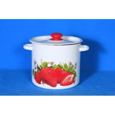 Лот: 15045005. Фото: 1. Кастр.эм.9л 1с200с крем Клубника... Кастрюли