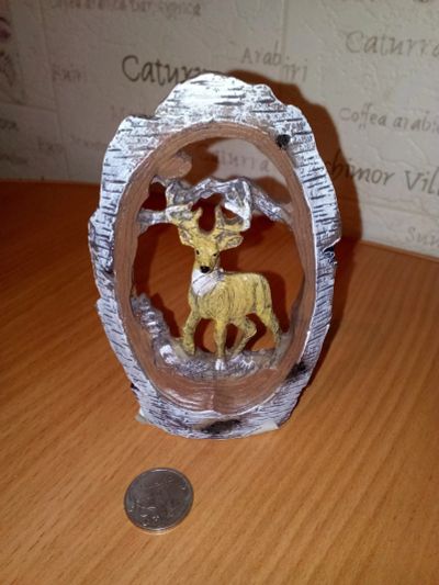 Лот: 13063808. Фото: 1. Сувенир лось 2, материал полистоун... Фигурки, статуэтки