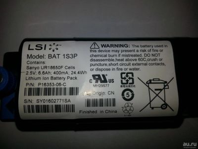 Лот: 9525957. Фото: 1. Батарея питания LSI Bat 1s3p. Корпуса, блоки питания