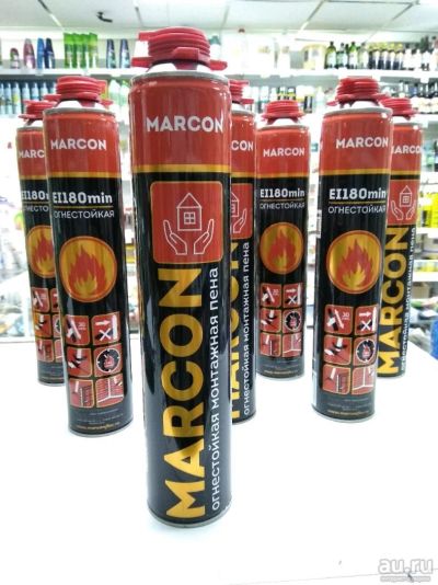 Лот: 10617459. Фото: 1. Пена монтажная огнестойкая Marcon... Клеи, герметики, пена монтажная, клейкие ленты