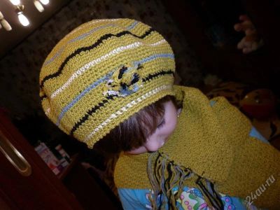 Лот: 2634616. Фото: 1. шарфик+беретик 55-57. Новые. Головные уборы