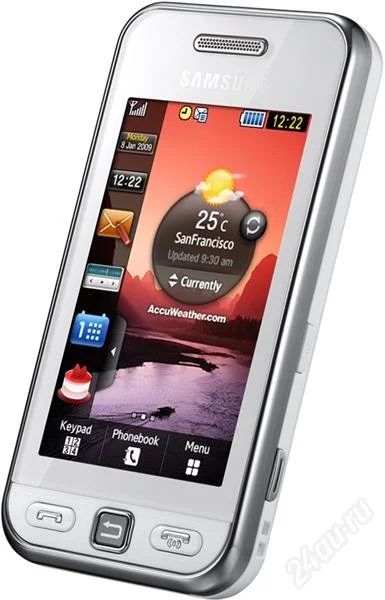 Лот: 1978550. Фото: 1. Samsung S5230 WHITE. Кнопочные мобильные телефоны