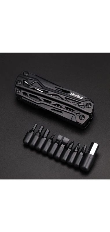 Лот: 21076468. Фото: 1. Мультитул Xiaomi NexTool Black... Инструмент и аксессуары для туризма