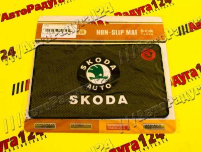 Лот: 18645013. Фото: 1. Коврик антискользящий &quot;SKODA... Чехлы, коврики, оплетки руля