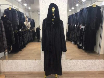 Лот: 9922136. Фото: 1. Норковая шуба длинная в пол размер... Верхняя одежда