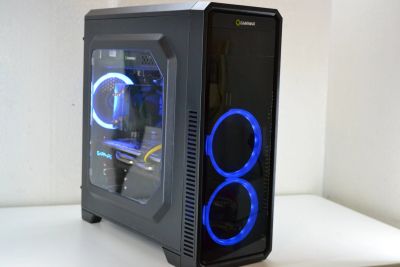 Лот: 16728920. Фото: 1. Игровой компьютер I3 9100F / RX... Компьютеры в сборе