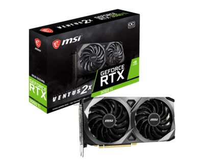 Лот: 19955780. Фото: 1. Видеокарта RTX 3060ti msi ventus... Видеокарты