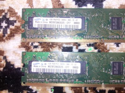 Лот: 11274731. Фото: 1. Оперативная память DDR2 1gb (2шт... Оперативная память