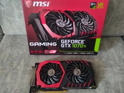 Лот: 22570133. Фото: 1. Geforce Gtx 1070 Ti MSI Gaming... Видеокарты