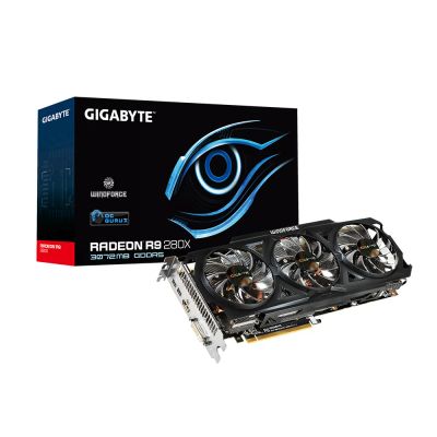 Лот: 4474512. Фото: 1. Видеокарта Gigabyte R9 280X OC... Видеокарты