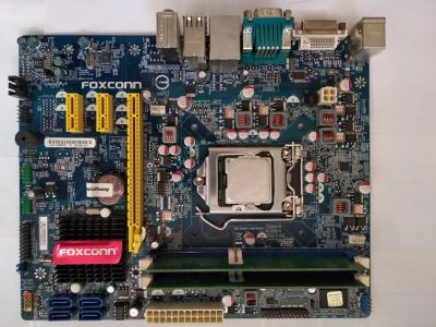 Лот: 25136145. Фото: 1. Материнская плата Foxconn H61MXV... Материнские платы