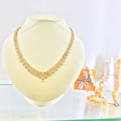 Лот: 15455969. Фото: 1. Колье Золото 585 (Комиссионное... Колье