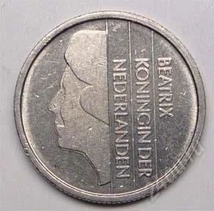 Лот: 1448658. Фото: 1. Нидерланды. 25 цент 1993г. Европа