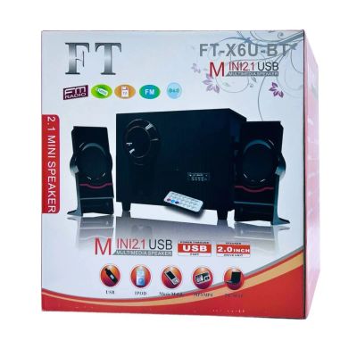 Лот: 22142303. Фото: 1. АКТИВНАЯ АКУСТИЧ. СИСТЕМА FT-X6U-BT... Акустические системы