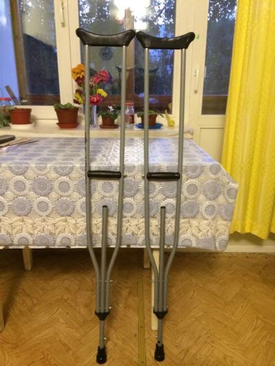 Лот: 4435334. Фото: 1. Костыли металлические, регулируемые... Оборудование