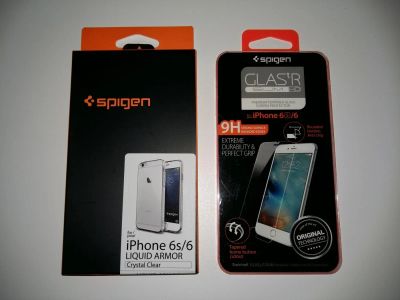 Лот: 8634963. Фото: 1. Комплект Spigen защитное стекло... Защитные стёкла, защитные плёнки