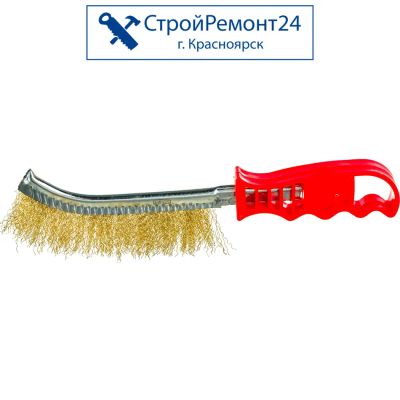 Лот: 25729570. Фото: 1. Щетка ручная латунированная Mirax... Ручной инструмент