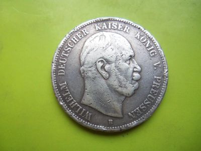 Лот: 4649878. Фото: 1. Пруссия 5 марок 1876г.,серебро... Германия и Австрия