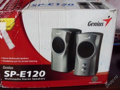 Лот: 1706591. Фото: 1. Колонки компьютерные Genius SP-E120. Акустические системы