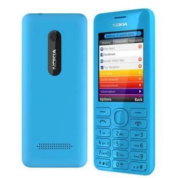 Лот: 4880719. Фото: 1. Сотовый Nokia 206 Dual Cyan 2sim... Кнопочные мобильные телефоны