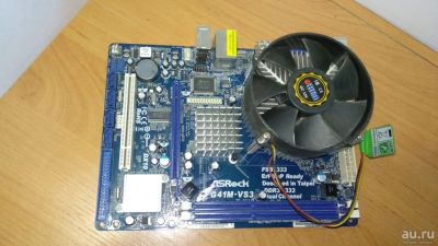 Лот: 17467800. Фото: 1. Материнская плата ASRock G41M-VS3. Материнские платы
