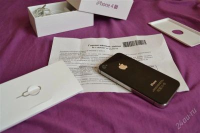 Лот: 2017434. Фото: 1. Apple iPhone 4s 16gb Black покупался... Смартфоны