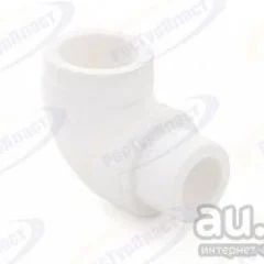 Лот: 15820294. Фото: 1. Угольник 90гр PP-R Ду 20 мм бел... Водопроводные и канализационные трубы