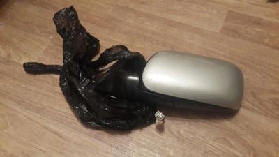 Лот: 4862186. Фото: 1. Зеркало левое Toyota Altezza серебро. Кузов