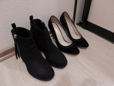 Лот: 10186560. Фото: 1. Ботиночки H&M + туфли на шпильке. Ботинки, полуботинки